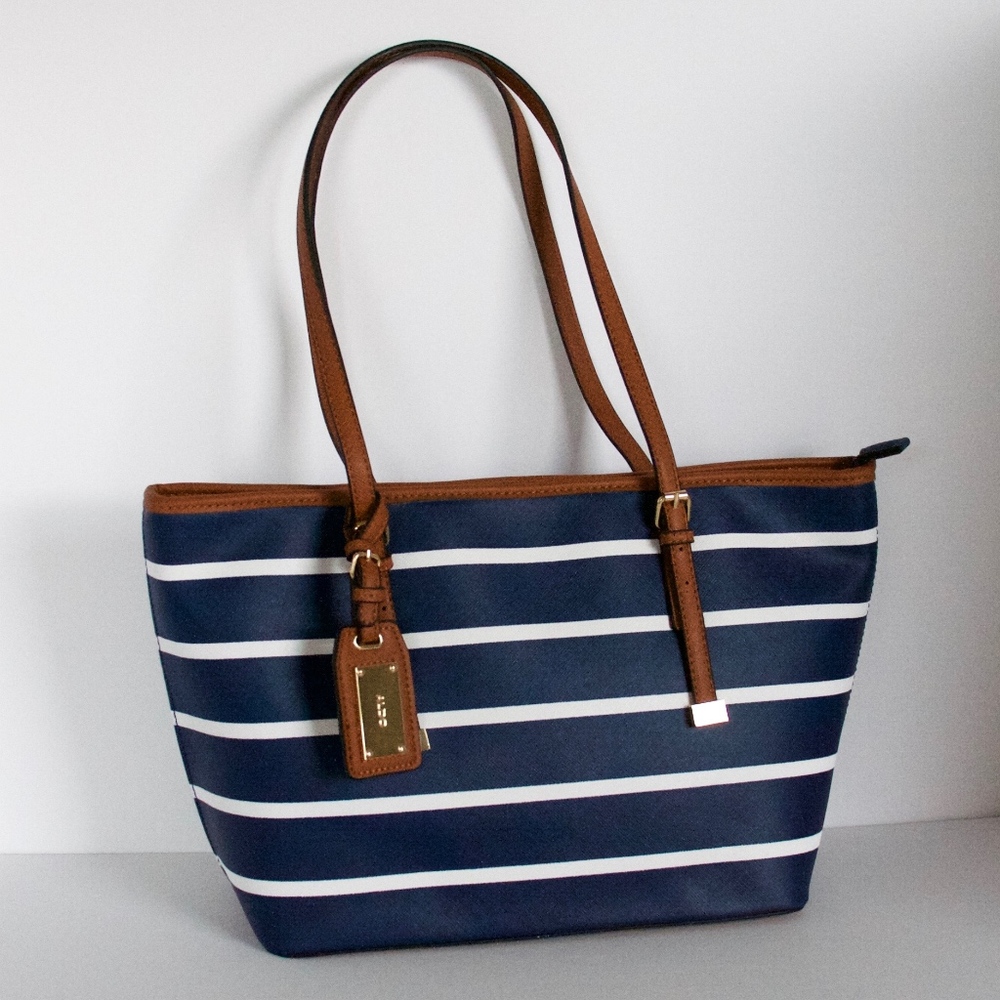 ALDO striped tote bag